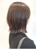 say.ボブミニボブくびれボブレイヤーボブコーラルオレンジ暖色