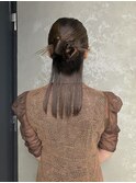 【カチモリハーフアップヘアアレンジ】結婚式ヘアお呼ばれヘア