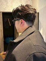 ナフィ バイ エイム 町田店(Nafie by eim)&nbsp;大人メンズ/フェードカット/刈り上げショート/アップバング/艶感