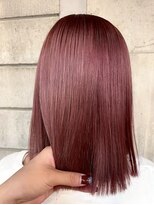 ココロヘアーリリク(Cocolo hair LILIC)&nbsp;カシスピンク/ミディアムボブ