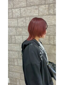 シェアサロンシエナ(share salon SCENA) ウルフカット×ボルドーカラー