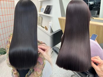 ペレ 栄 アネックス(PELE栄ANNEX)の写真/縮毛矯正,髪質改善ストレートでラクに美しい状態をキープ![栄/顔周りレイヤーカット/ダブルカラー/学割U24]