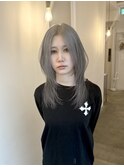 顔まわりレイヤー×シルバー