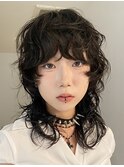 ウルフパーマウルフカットウルフレイヤーマレットヘア