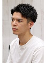 ヨシザワインク プレミアム 横浜 桜木町店(YOSHIZAWA Inc. PREMIUM) 刈り上げツーブロック束感アップバングスタイル