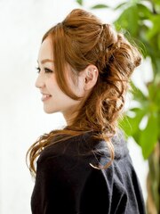 ハーフアップ☆ヘアセット☆F