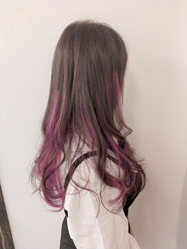 キャンディーエッグ(Candy egg) 原口☆ピンク紫メッシュグラデ☆福岡久留米