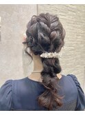 『AuraBeaute 京都』結婚式 お呼ばれヘア アップスタイル