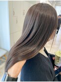 ブリーチ縮毛矯正 ミディアム 艶髪 美髪