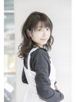 ルルディ バイ アフロディーテ銀座(luludi by APHRODITE) アンブレラカラー/こなれミディ/ウェーブパーマ/前髪/銀座