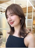 小顔ヘルシーレイヤースタイル透明感カラー【修】20代30代40代