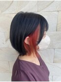 ○イヤリングカラー×ピンクオレンジ○