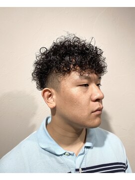 レンゲン(LENGEN) 束感刈り上げビジネス七三ツーブロックアップバング1190