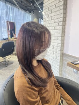 リーオオサカ(Lee Osaka) 【Lee大阪店】ピンクブラウン×サイドレイヤー/新出