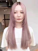 アルバム 池袋(ALBUM) 美髪ニュアンスカラーホワイトピンクレイヤーロング_ba486912