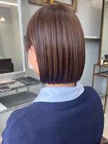 オズ 安積店(OZ)&nbsp;ダブルカラー外ハネボブインナーカラーハイライトケアブリーチ