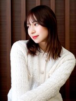 アレンヘアー 郡山開成店(ALLEN hair)&nbsp;ゆる巻き/鎖骨ミディ/顔周りレイヤー/モテ髪