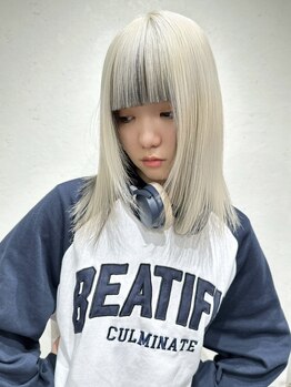 イノセンス 西宮北口店(innocence)の写真/ケアブリーチを使用したダメージレスなハイトーンカラーが好評★透明感×ツヤ感UPでワンランク上のStyleに!