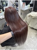 艶髪 ボルドー ワインレッド
