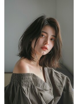 ラナ 新宿(lana) こなれミディアム/顔まわり/レイヤーカット【lana hair 新宿】