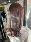 ダークグレージュワンカール美シルエットロング20代30代
