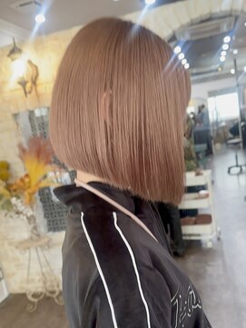 ルクスバイアフィナー(Luxo by Afinar) 【町田/Luxo by Afinar】大人かわいいピンクベージュボブ