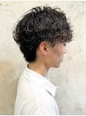 【Flor_戸塚】*メンズショート＋フェザーパーマ*