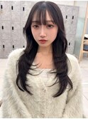 韓国レイヤー/ワインレッド/マロンベージュ/イメチェン/吉祥寺