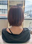30代40代50代くびれボブ髪質改善レイヤーカット☆ブラウン