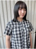 レイヤー/伸ばしかけヘア/小顔ヘア /ブリーチなしカラー