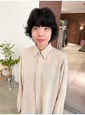 short fluffy perm