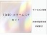 白髪染め　髪再生オーガニックカラーエステ＋カット　￥23430→￥17160