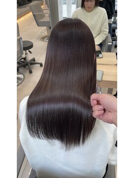 深みパープルグレージュ×髪質改善