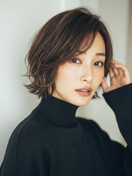 ハート 新子安店(HEART) 着物ヘア/ダークアッシュ/ミディアムレイヤーカット/新子安