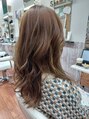 ヘアーアイラッシュ リリーファイン(hair eyelash Liry Fine) ブリーチなしで明るめに!大人可愛いレイヤーミディ