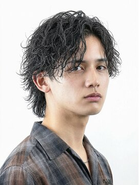 リベルテ グリット(Liberte Grit) 心斎橋メンズ◎王道ミディアムツイスパ波巻きパーマスタイル