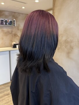 ロット(lot) 【Karen】ピンク×ブラック　ルーツカラー