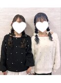 編み込みおさげ