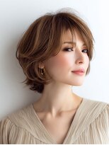 Heart's美人設計と白髪ぼかし専門店 青山表参道店 脱白髪染め/ショートヘア【ハーツ】&nbsp;白髪ぼかし脱白髪染め似合わせショートボブ40代50代60代