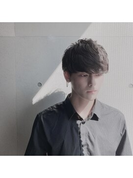 遊人セントラル(CENTRAL) [心斎橋/難波］☆アッシュブラックニュアンスパーマ&マッシュ☆