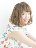 20代30代40代大人かわいい小顔ひし形ふんわりボブ