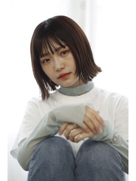 ヘアリゾート バレンタイン(hair+resort valentine) シースルーバング×外ハネボブ