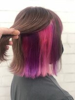 ミグ バイ クオーレ(mig by CUORE)&nbsp;インナーカラー　ピンクヴァイオレット