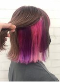 インナーカラー ピンクヴァイオレット