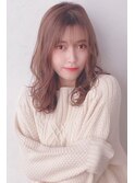 シースルーバング×ゆるふわ巻き