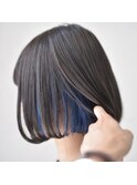 インナーカラー☆ブルー