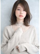 エレノア 池袋店(Eleanor)&nbsp;【Eleanor】大人かわいい　ひし形　外ハネオリーブカラー