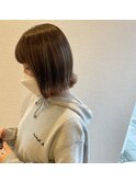 トレンド◎切りっぱなしボブand立体感アップカラー