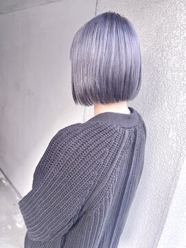ヘアーアンドアトリエ マール(Hair&Atelier Marl) 【Marl】ホワイトラベンダーカラー×ミニボブ