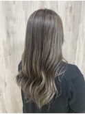 ハイライト×巻き髪